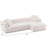 Kaynes - Right Sectional Sofa - Ivory - Image 8