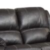 Zuriel - Synthetic Leather Recliner Loveseat - Black - Image 2
