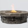Outdoor Fire Pit Table - Acacia Wood - Image 3