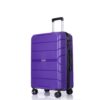 Hardshell Suitcase Spinner Wheels Pp Luggage Sets Lightweight Durable Suitcase With Tsa Lock, 3 Piece Set (20/24/28) - Purple - Image 8