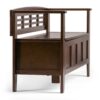 Adams - Entryway Storage Bench - Rustic Medium Brown - Image 6