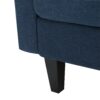 Comfy 5 Pieces L Shaped Sofa With Wooden Legs, Modern Side Chairs For Living Room - Navy Blue - Image 10