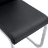 (Set of 4) Material Bow Shaped Chairs Perfectly Integrated Into Industrial And Modern Home Design - Black - Image 15