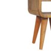 Extra Mini Curve Lower Bedside Table - Oak - Image 4