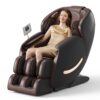 Deluxe - Massage Chair, Full Body Zero Gravity Recliner With Ai Voice Control, Sl Track, Bluetooth, Foot Rollers, Airbags, Heating - Black - Image 3