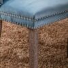 Nikki - Modern, High-End Tufted Solid Wood Contemporary Velvet Upholstered Dining Chair With Wood Legs Nailhead Trim (Set of 2) - Light Blue - Image 11