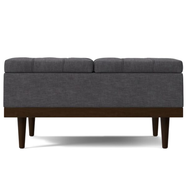 Mariah - Lift Top Table Storage Ottoman - Gray