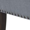 Accent Bench With Low Back And Flared Arms - Slate Blue - Image 8