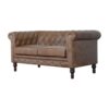 Buffalo - Leather Chesterfield Sofa - Brown - Image 3