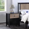 Connelly - Nightstand Black, Vintage - Walnut - Image 3