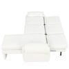 Convertible Futon Sofa Bed Futon Sofa Couch With An Adjustable Backrest, A Reversible Chaise Lounge And 2 Removable Armrest Pillows For Living Room - Beige - Image 21