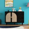 2 Door, 3 Drawer Cabinet, Suitable For Bedroom - Black - Image 2
