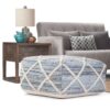 Cowan - Square Pouf - Blue / Natural - Image 6