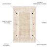 Macau - Non - Slip Accent Rug - Beige - Image 3