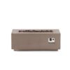 Modern Outdoor 40, 000 Btu Rectangular Concrete Propane Fire Pit - Dark Gray - Image 12