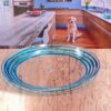 Designer Swirl 12" Acrylic Dinner Plates (Set of 4) Unbreakable Plates Bpa Free And Dishwasher Safe - Blue - Image 5