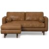 Morrison - Upholstered Sofa And Ottoman Set - Brown - Image 2