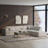 Rex - Right Sectional Sofa And Ottoman - Gray - Image 17