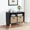Livia - Multi Purpose Changing Table - Black, Natural - Image 8