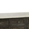 Nolan - Marble Top Salvage Server - Oak - Image 2