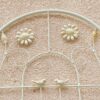 2 Pack Metal Garden Trellis Rustproof Trellis For Climbing Plant Outdoor Flower Support - Cream White - Image 4