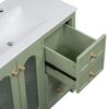 Bathroom Vanity With Two Soft Close Doors, Adjustable Shelves And Three Drawers - Green - Image 18