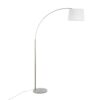 March - Contemporary Floor Lamp - Nickel / White - Image 3