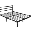 Queen Metal Bed Frame With Headboard - Black - Image 3