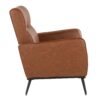 Casper - Industrial Lounger - Black / Camel - Image 2