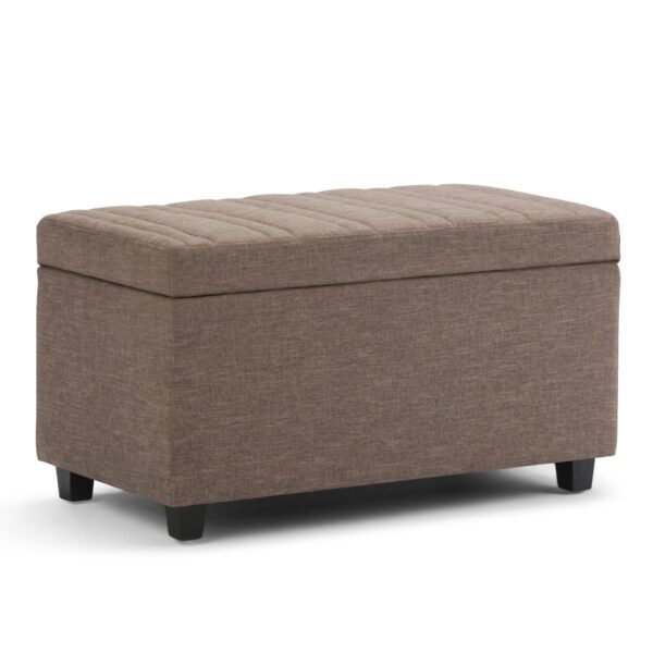 Darcy - Storage Ottoman Bench - Fawn Brown
