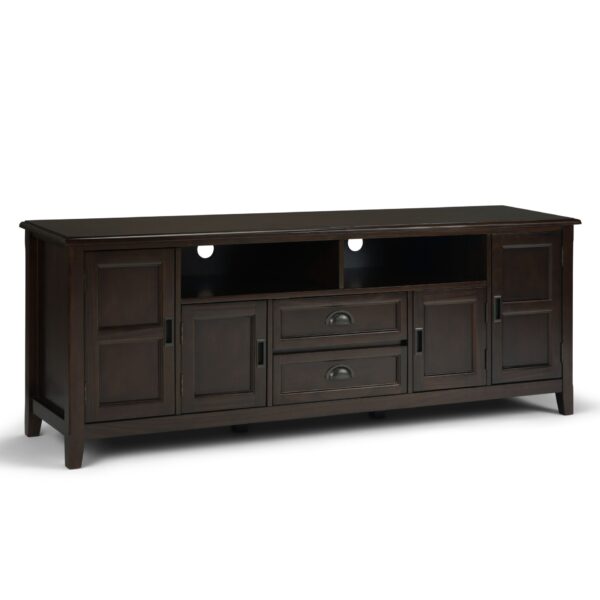 Burlington - TV Media Stand - Mahogany Brown
