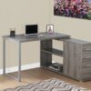 Computer Desk, Home Office, Corner, Left, Right Set - Up, Storage Drawers, L Shape, Laptop, Contemporary & Modern - Taupe - Image 3