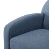 Eddie - Modern Swivel Chair With 360 Degree Functionality In Hemp Like Fabric - Blue - Image 6