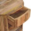 Soba - Ball Open Slot Bedside Table - Light Brown - Image 8