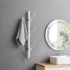 Vertical Eight Hook Coat Rack Wall Mount - White - Image 2