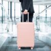 Set 3 Pieces 20" / 24" / 28" Abs Spinner Wheel Luggage, Matching Color, With Combination Lock - Pink - Image 7
