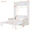 Full Size Murphy Wall Bed With Cushion - White - Image 11
