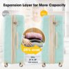 3 Piece Luggage Set Hardside Spinner Suitcase With Tsa Lock 20" 24' 28" Available - Light Green - Image 6