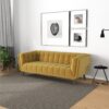 Addison - Large Velvet Sofa - Gold - Image 4