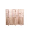 Panel Wooden Folding Room Divider - Natural - Image 9