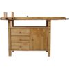 Wood Workbench For Garage Workshop And Home - Natural - Image 11