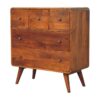 3 Over 2 Curved Chest - Brown - Image 3