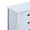 Safari - 6 Drawer Master Dresser With Interlock Drawer Feature Drawer Slide And Interlock Pre-Assembly, Wide Dressers For Bedroom 6 Deep Drawers For Closet Organizer - Classic White - Image 6