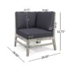 Perla - 5 Pieces Sofa Set - Dark Gray - Image 12