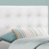 Twin Size, Bed Headboard Only, Upholstered, Transitional - White - Image 3