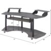 Eleazar - Music Recording Studio Desk Wood - Black Oak - Image 7