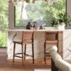 Andre - Counter Stool With Back - Pecan Brown - Image 11