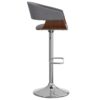 Lowell - Adjustable Swivel Bar Stool - Light Gray - Image 3