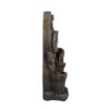 Water Fountain With Antique Water Pump Design And LED Light - Brown / Gray - Image 4