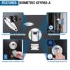 0 23 Cu Ft Top Opening Biometric Security Safe - Black - Image 11